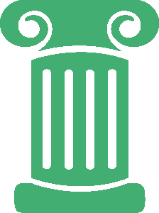 an icon of a green column