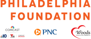 Sponsorship Block Logos: Philadelphia Foundation. Comcast. PNC. Woods Services